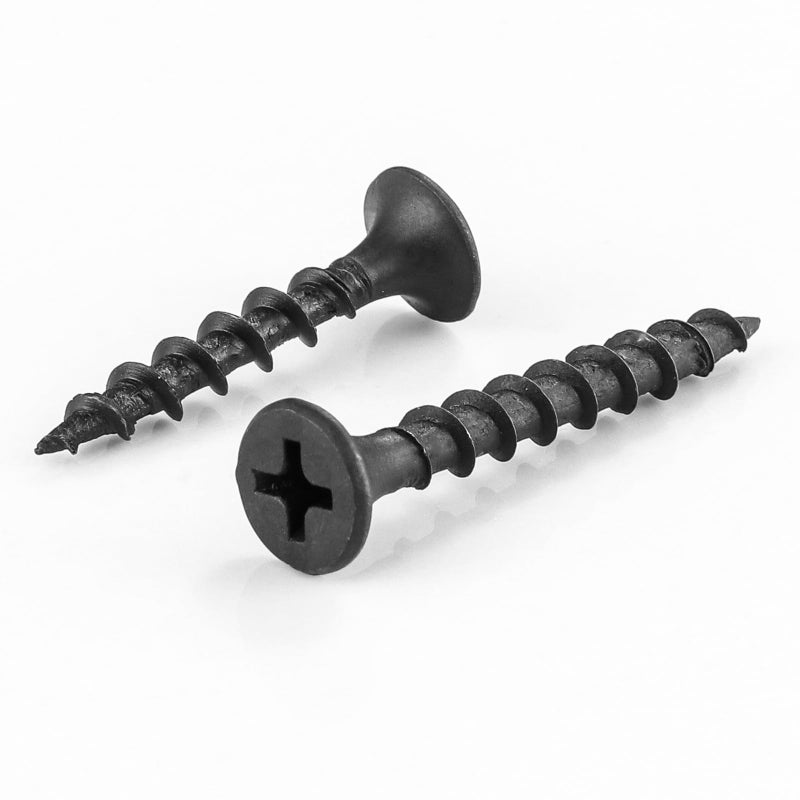 Wensilon (340 pcs)#8X5/8 Black Fastener Drywall Screws-Phillips with coarse Threaded tip, Black, Suitable for Drywall Slate, Wood, etc.(1 pounds) - Image 3
